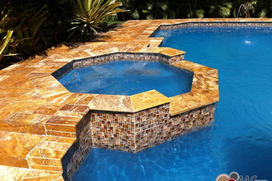Design ideas for a traditional pool in Miami.