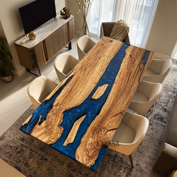 Custom Epoxy River Table-Suitable for Any Style of Home Decor