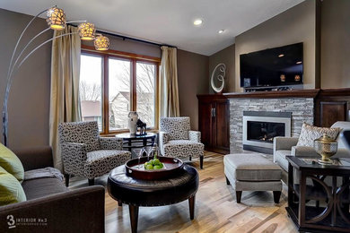 Inspiration for a transitional living room remodel in Minneapolis