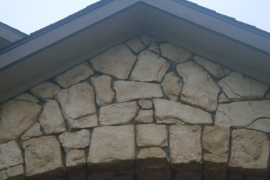 Inspiration for a huge rustic home design remodel in Wichita
