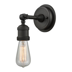 Bare Bulb 1-Light Wall Sconces, Oiled Rubbed Bronze