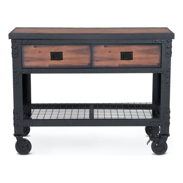 Duramax 2-Drawer Rolling Workbench 48 Inch x 24 Inch for Home and Garage