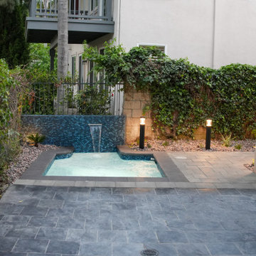 Gustavo's Luxury Plunge Spa, Paver Pathway & Landscape Lighting