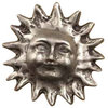 Spiky Sun Knob, Antique Bronze