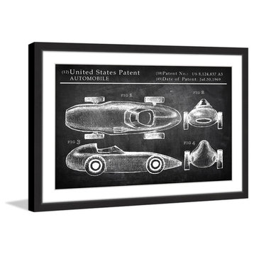 "Mercedes Benz Racing Car 1939" Framed Painting Print, 18"x12"