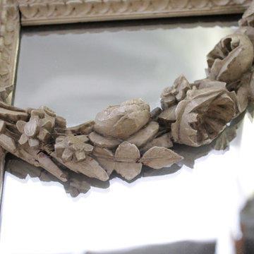 20th Century Painted and Carved French Style Mirrors