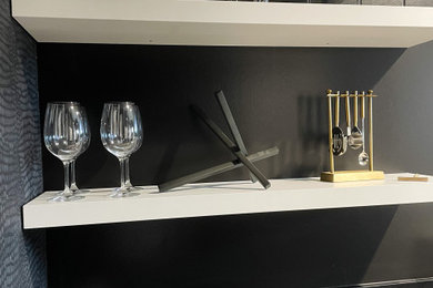 Inspiration for a contemporary home bar remodel in Dallas