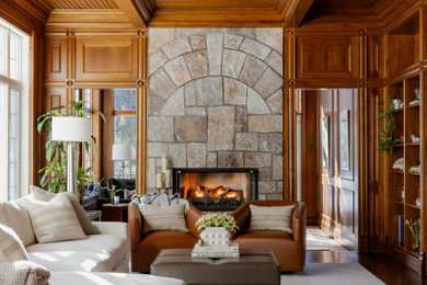 Home design - transitional home design idea in New York