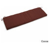 57"x19" Outdoor Spun Polyester Loveseat Cushion, Cocoa