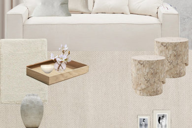 Photo of a modern living room in Sunshine Coast.