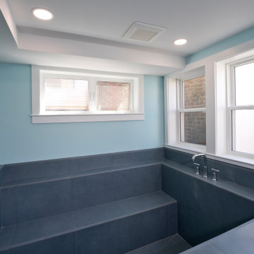 Colorful Basement and Spa Room in Petworth