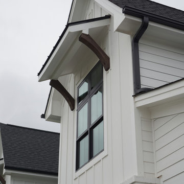 Wake Forest - Full Posts with Base Wraps, Shed Roof Braces and Garage Trellis