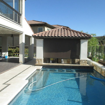 Motorized Power Screens on a Patio, California Room, and Exterior Window