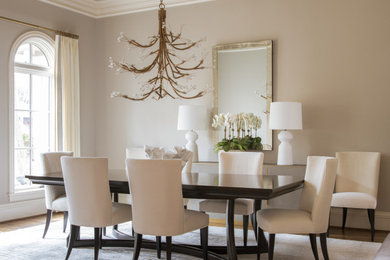 Inspiration for a transitional dining room remodel in Dallas