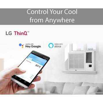 8,000 BTU Heat and Cool Window Air Conditioner With Wifi Controls