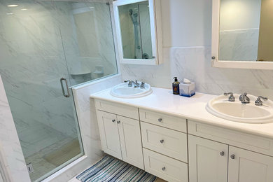 Example of a beach style bathroom design in Miami