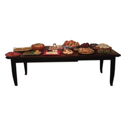Pottery Barn Extendable Wood Table With 6 Chairs - Dining Tables