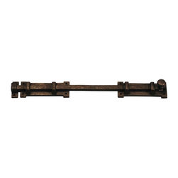 14" Bronze Surface Slide Bolt for Gates and Doors (Coastal Bronze 70-300-14) - Door Locks