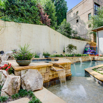A unique pool design for a small space