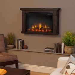 Real Flame Brighton Electric Wall Fireplace - Indoor Fireplaces