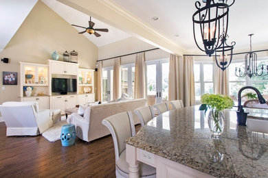 Inspiration for a timeless living room remodel in Charlotte