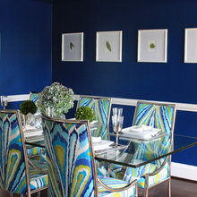 Navy Blue Dining Room