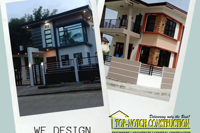 Example of a minimalist exterior home design in Other