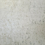 WM - Modern Faux Cork industrial beige off white gold silver Wallpaper, 21 Inc X 33 Ft Roll - PLEASE NOTE: Color tones can vary due to your laptop (computer) brand and/or monitor settings. For example, on Macbook you will see color more yellow compared to HP, were it will definitely appear more cold and blue. Please, understand that we can do nothing with that. We are trying to take the best pictures and show you, how exactly the item will look. The color on the pictures are for reference only and may slightly differ from the actual color on a roll. All pictures represent an actual item. We understand, that it is hard to buy wallpaper online, that's why we are selling SAMPLEs, so you can order them, and see the actual print, color, and quality. Thanks for understanding.