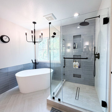 Timeless Bathroom Transformation: Texture, Balance & Custom Details