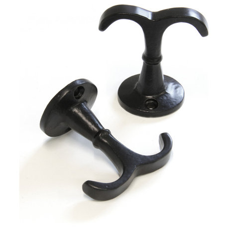 RCH Decorative Iron Ceiling Hook, 2.2 Inch, Various Finishes, Black, 2.2 Inch