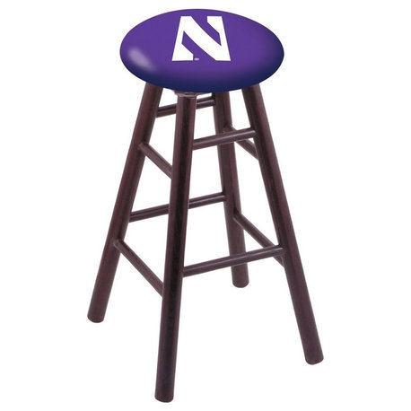 Northwestern Extra, Tall Bar Stool, Dark Cherry