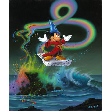 Disney Fine Art Mickey Making Magic by Jim Warren