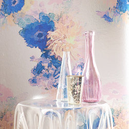 HIGHGARTH &ndash; PURPLE, ORANGE, BLUE TRAIL ON FOIL Pattern Number: 2016-101-01 - Wallpaper