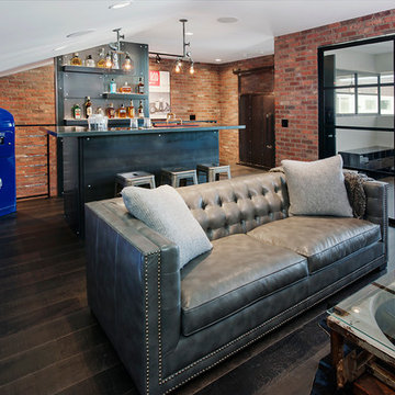 Rockcreek Builders - The Ultimate Man Cave Featuring Farmhouse Floors