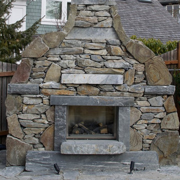 Stone Fireplace - Victoria BC