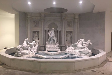 White Marble Trevi Fountain in Indianapolis, IN