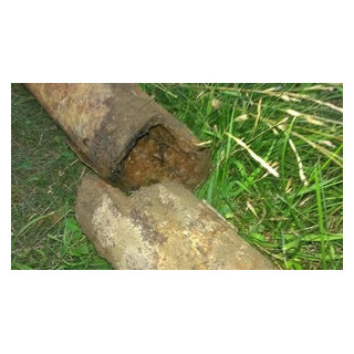 Laundry Room - exterior septic pipe rotted out - Contemporary - Boston ...
