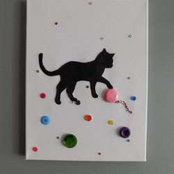 button art on wall - Products