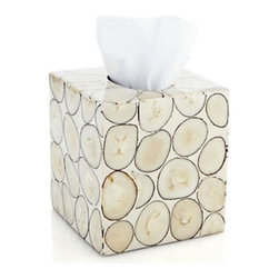 Tagua Seeds Veneer Tissue Box - Products