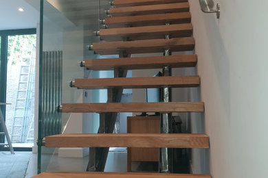 Modern staircase in Sussex.