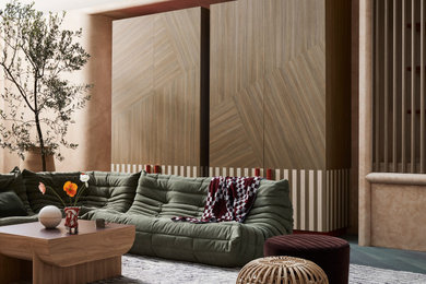 Photo of a contemporary living room in Sydney.