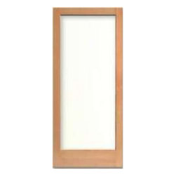 7001 - VERTICAL GRAIN DOUGLAS FIR FRENCH DOOR 1-LITE WITH DUAL CLEAR TEMPERED GLASS (1-3/4") - Windows And Doors