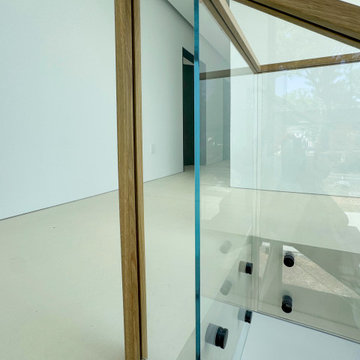 Project #126 | Contemporary Staircases with Integrated LEDs & Glass Railing
