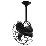 Matthews Fan - Bianca Direcional 13" Directional Ceiling Fan, Matte Black - Unique and versatile, the fan head of the Bianca Direcional ceiling fan can be infinitely positioned in a 180-degree arc, forward and reverse, to provide maximum, directional airflow. The Bianca can be hung in small, awkward spaces or in front of HVAC ducts to make more efficient the heating, ventilation or air conditioning of any space.