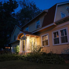 vintage vestibule, front porch entry, portico