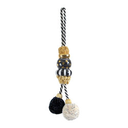 Black Tie Pom Pom Tassel - Small | MacKenzie-Childs - Home Decor