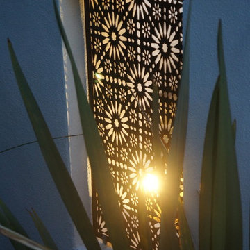Moroccan inspired Garden with Jamie Oliver Pizza Oven area