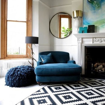 Eclectic Coastal Living Rooms - Ottawa, ON