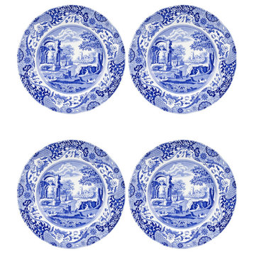 Spode Blue Italian Set of 4 Luncheon Plates