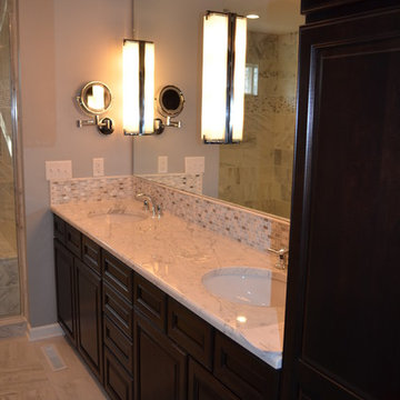 Master Bath - in White Carrara Marble